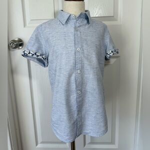 Denim & Flower Button down collared shirt light blue Size 8